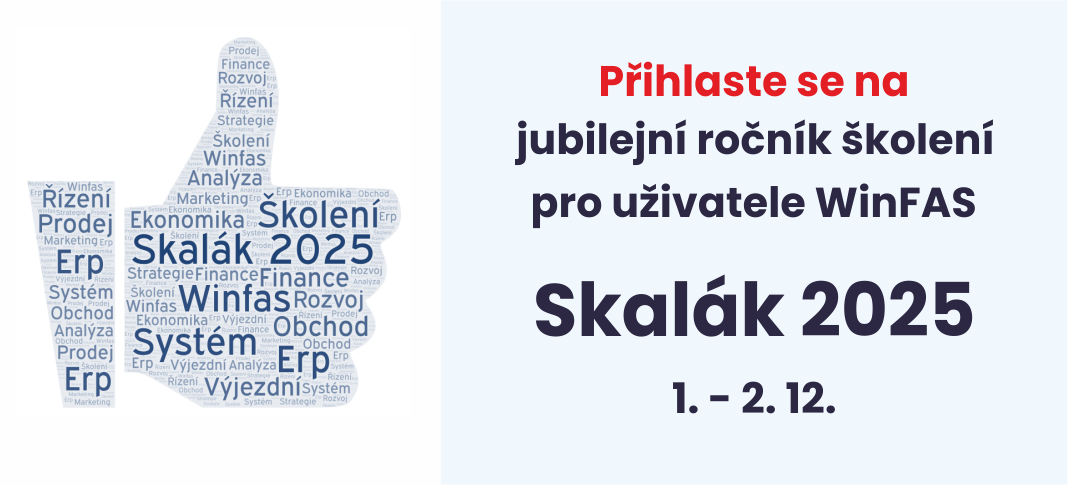 Využijte first minute slevy na školení uživateků WinFAS - Skalák 2025.