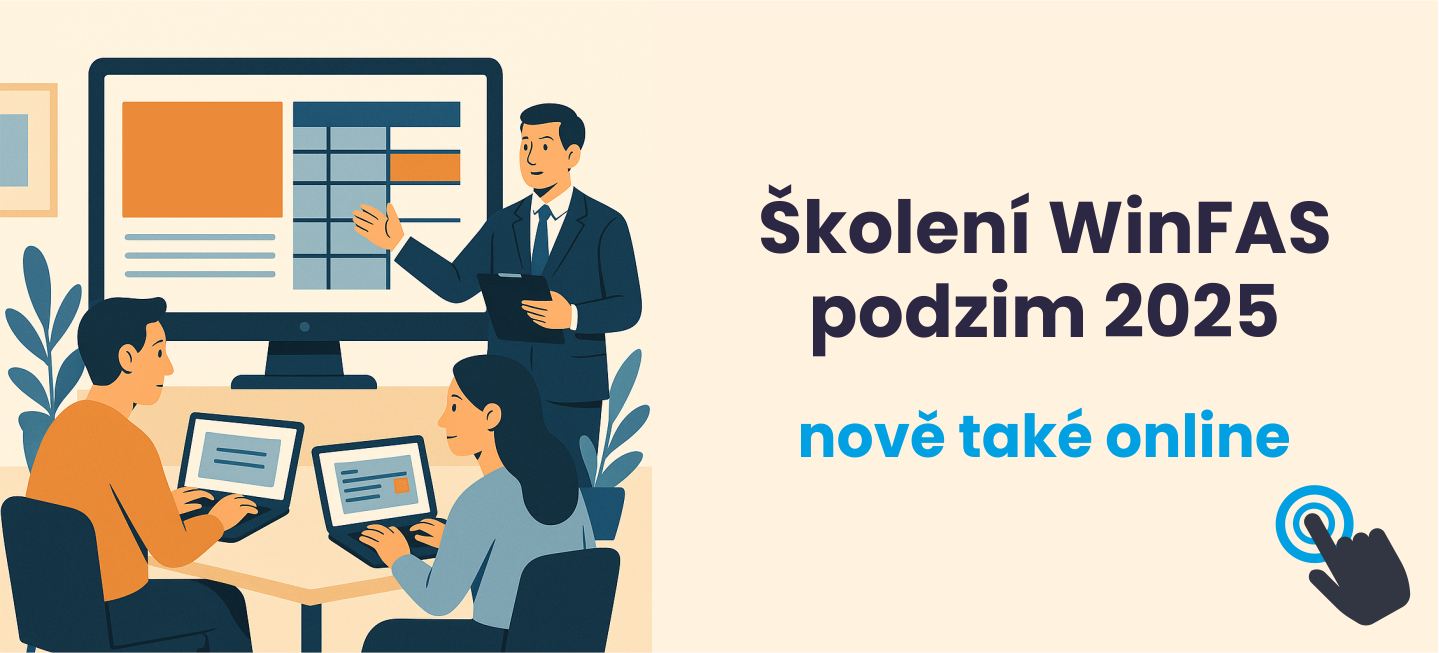 Termíny podzimních školení WinFAS 2025. Více informací na stránkách skoleni.winfas.cz